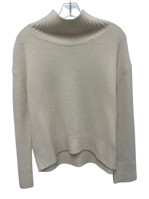 Banana Republic Size XS Cream White Cashmere Long Sleeve Ribbed Knit Sweater Cream White / XS