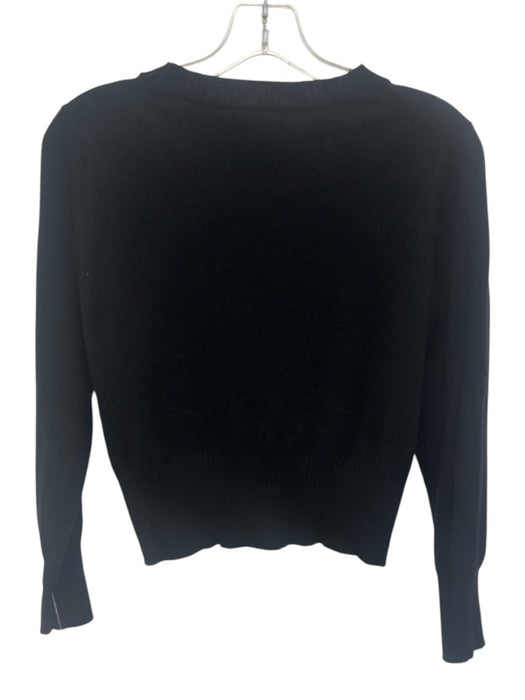 J Crew Size Small Black Cashmere Long Sleeve Ribbed Knit Sweater Black / Small