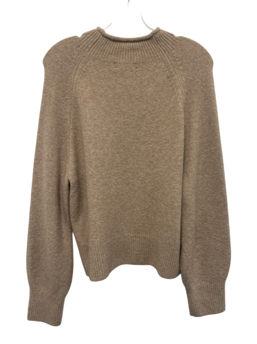 J Crew Size Small Beige Polyamide Blend Long Sleeve Ribbed Mock Neck Sweater Beige / Small