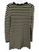 Ciao Lucia Size XS Navy & white Cotton Blend Long Sleeve Knit Stripe Dress Navy & white / XS