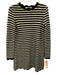 Ciao Lucia Size XS Navy & white Cotton Blend Long Sleeve Knit Stripe Dress Navy & white / XS