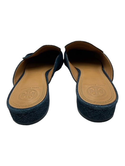 Tory Burch Shoe Size 8.5 Navy Pointed Toe Open Heel Slip On Mules Navy / 8.5