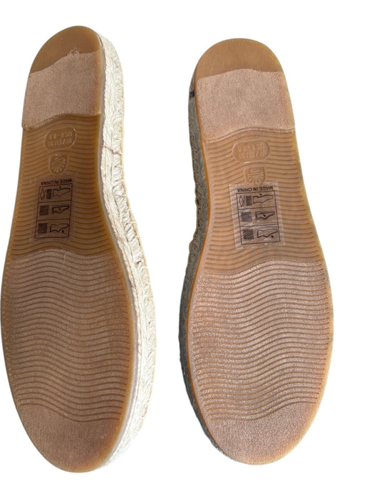 Soludos Shoe Size 6 Blue Canvas Round Toe Toe Cap Flat Espadrille Shoes Blue / 6