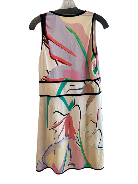 Roberto Cavalli Size 48 Multi No Fabric Tag V Neck Sleeveless Below knee Dress Multi / 48