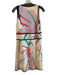 Roberto Cavalli Size 48 Multi No Fabric Tag V Neck Sleeveless Below knee Dress Multi / 48
