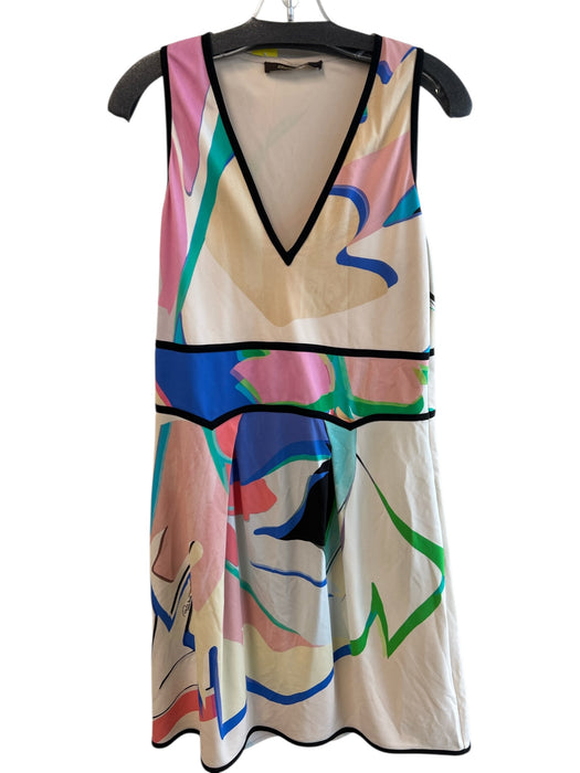 Roberto Cavalli Size 48 Multi No Fabric Tag V Neck Sleeveless Below knee Dress Multi / 48