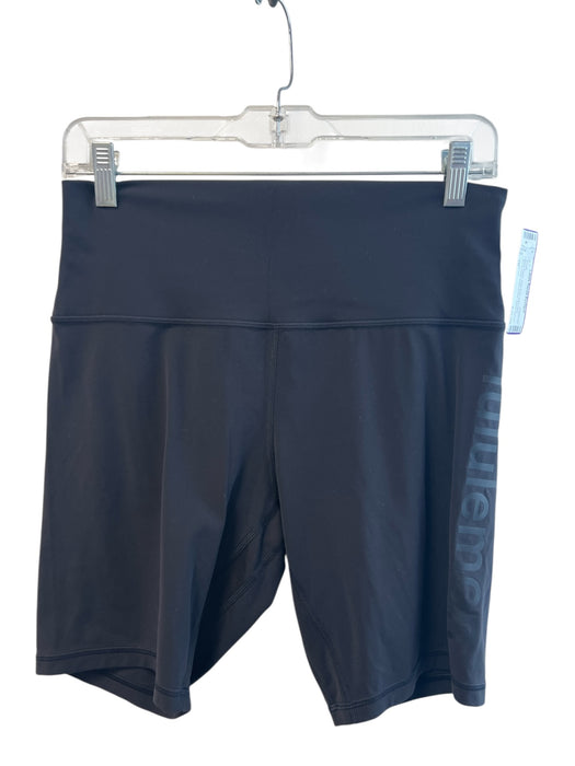 Lululemon Size 10 Black Nylon High Rise solid color Above knee Shorts Black / 10