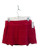 Lululemon Size 10 Red Polyester Elastic Waist solid color Pleated Detail Skirt Red / 10