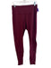Lululemon Size 10 Burgundy No Fabric Tag Elastic Waist Polka Dot Detail Leggings Burgundy / 10