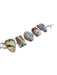 NF Silver & Multi Metal Sterling Silver Shape Chain Iridescent Bracelet Silver & Multi