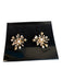 No Brand Gold & White Metal Pearl Detail Studs Earrings Gold & White