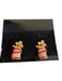 No Brand Red & Gold Metal Studded Golf club charm Earrings Red & Gold