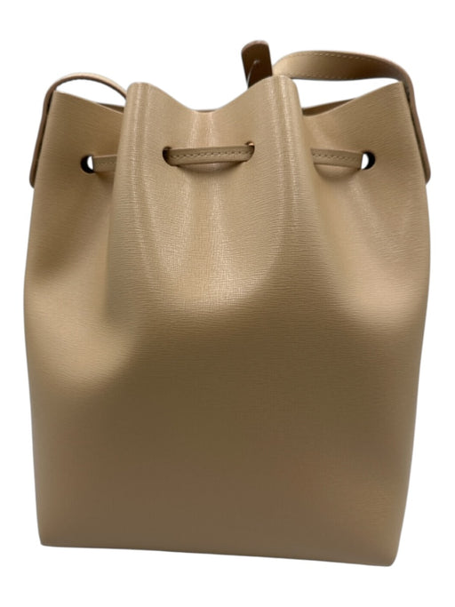 Mansur Gavriel Tan Leather Crossbody bucket Bag Tan / S