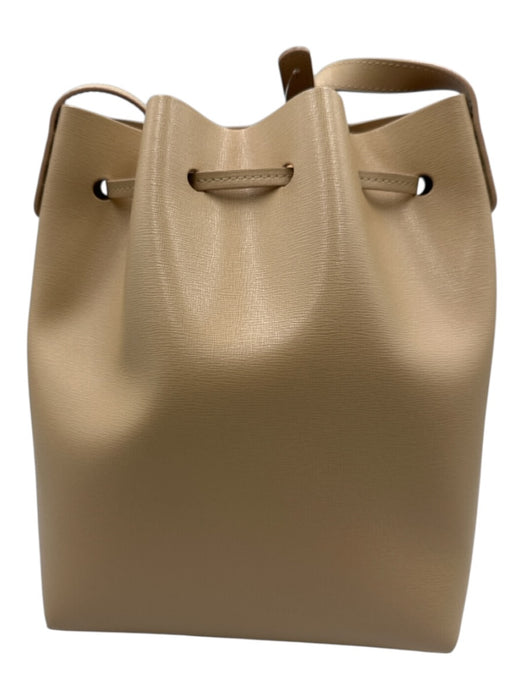 Mansur Gavriel Tan Leather Crossbody bucket Bag Tan / S