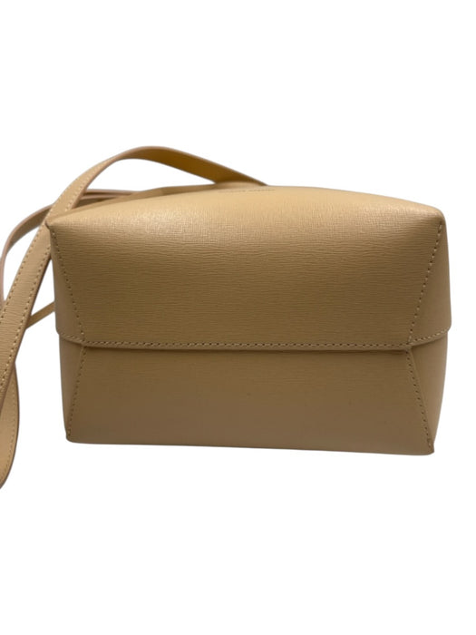 Mansur Gavriel Tan Leather Crossbody bucket Bag Tan / S