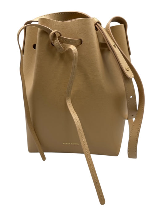 Mansur Gavriel Tan Leather Crossbody bucket Bag Tan / S