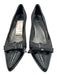 Stuart Weitzman Shoe Size 8.5 Dark Grey Textile & Leather Pointed Toe Pumps Dark Grey / 8.5