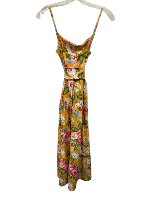 Smith & Quinn Size Small Yellow, Red, Blue Polyester Blend Spaghetti Strap Dress Yellow, Red, Blue / Small