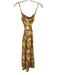 Smith & Quinn Size Small Yellow, Red, Blue Polyester Blend Spaghetti Strap Dress Yellow, Red, Blue / Small