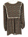 Smith & Quinn Size Medium Red, Blue, Green Polyester Blend Long Sleeve Dress Red, Blue, Green / Medium