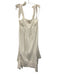 Moon River Size Small White Viscose Blend Tie Straps Ladder Lace Midi Dress White / Small