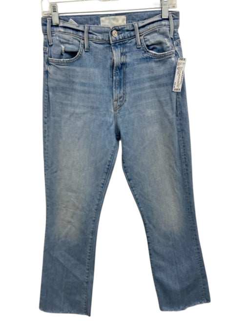 Mother Superior Size 28 Light Wash Cotton Denim High Rise Distressed Jeans Light Wash / 28