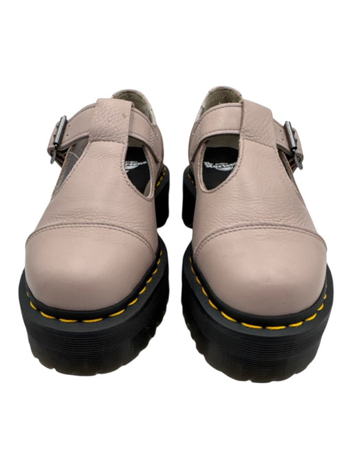 Dr Martens Shoe Size 6 Taupe Leather Upper Cut Out Mary Jane Buckle Loafers Taupe / 6