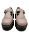 Dr Martens Shoe Size 6 Taupe Leather Upper Cut Out Mary Jane Buckle Loafers Taupe / 6