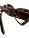 Salvatore Ferragamo Mixed Brown Acetate Square Tortoise Cat Eye Sunglasses Mixed Brown