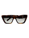 Salvatore Ferragamo Mixed Brown Acetate Square Tortoise Cat Eye Sunglasses Mixed Brown
