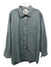 Margaret Howell Size L Dark Teal Cotton Long Sleeve Solid Button Up & Collar Top Dark Teal / L