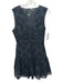 Tanya Taylor Size S Black Cotton Sleeveless Eyelet Front knot Tiered Dress Black / S