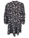 Veronica Beard Size 2 Pink, Gray & White Silk Long Bell Sleeve Floral Dress Pink, Gray & White / 2