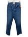 Slvrlake Size 26 Med Wash Cotton Denim High Rise Whiskering Straight Jeans Med Wash / 26