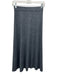 Maje Size 34 Gray & Silver Wool Blend Rib Knit Grommet Side Slit Maxi Skirt Gray & Silver / 34