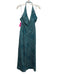 Banana Republic Size 6 Teal, Black & White Viscose & Linen Geometric Jumpsuit Teal, Black & White / 6