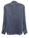 Nili Lotan Size S Blue & White Cotton Grid Checked Long Sleeve Button up Top Blue & White / S
