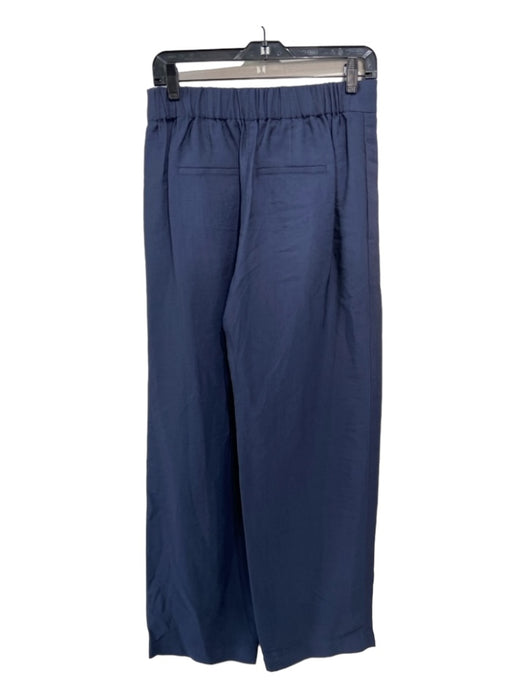 Vince Size S Blue Acetate & Viscose Pockets Pleated Faux Fly Trouser Pants Blue / S