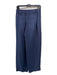 Vince Size S Blue Acetate & Viscose Pockets Pleated Faux Fly Trouser Pants Blue / S