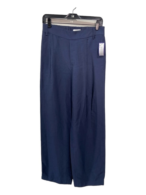 Vince Size S Blue Acetate & Viscose Pockets Pleated Faux Fly Trouser Pants Blue / S