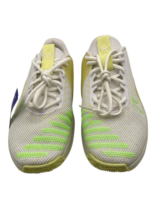 Nike Shoe Size 9.5 White, Green, Yellow Synthetic Mesh lace up Low Top Sneakers White, Green, Yellow / 9.5