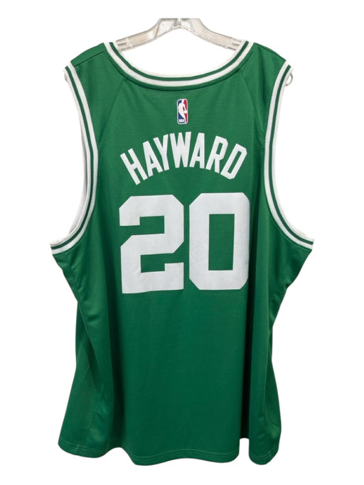 Nike Size 3XL Green & White Synthetic Mesh Basketball Men's Tank Top Green & White / 3XL