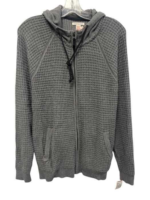 Carbon 2 Cobalt Size M Gray Cotton Waffle Zip UP Hoodie Men's Jacket Gray / M