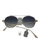 Tom Ford Black & Gold Metal Aviator Gray Lens Gradient Sunglasses Black & Gold