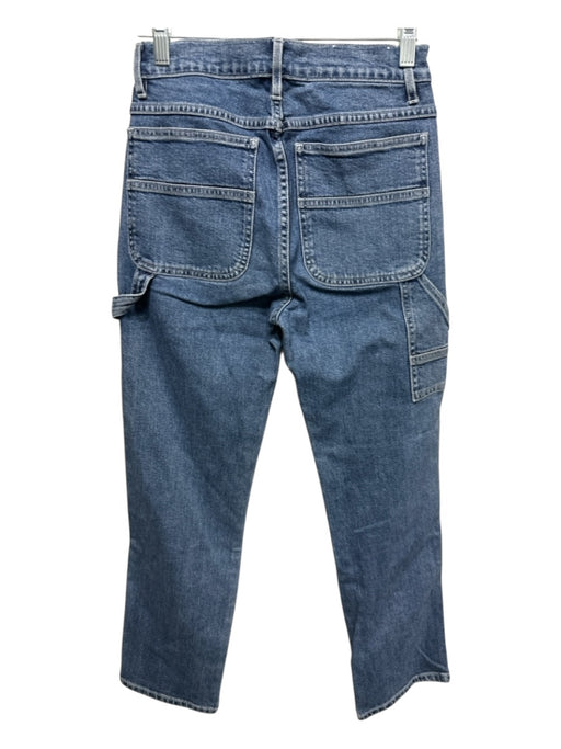 3X1 Size 25 Medium Wash Cotton Blend High Rise Cargo Straight Leg Jeans Medium Wash / 25