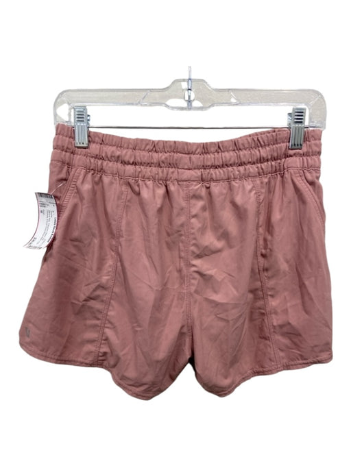 Vuori Size M Mauve Pink Polyester Blend Zip Pockets High Rise Shorts Mauve Pink / M