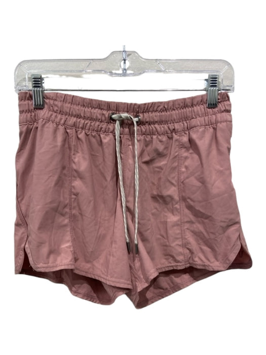 Vuori Size M Mauve Pink Polyester Blend Zip Pockets High Rise Shorts Mauve Pink / M