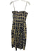 Ulla Johnson Size 8 Beige & Navy Cotton Spaghetti Strap Tie Dye Maxi Dress Beige & Navy / 8