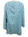 Tuckernuck Size XL Light Blue Cotton Floral Embroidered Lace Overlay Dress Light Blue / XL