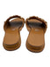 Rag & Bone Shoe Size 38.5 Tan & Gold Suede Round Toe Gold Hardware Slide Sandals Tan & Gold / 38.5